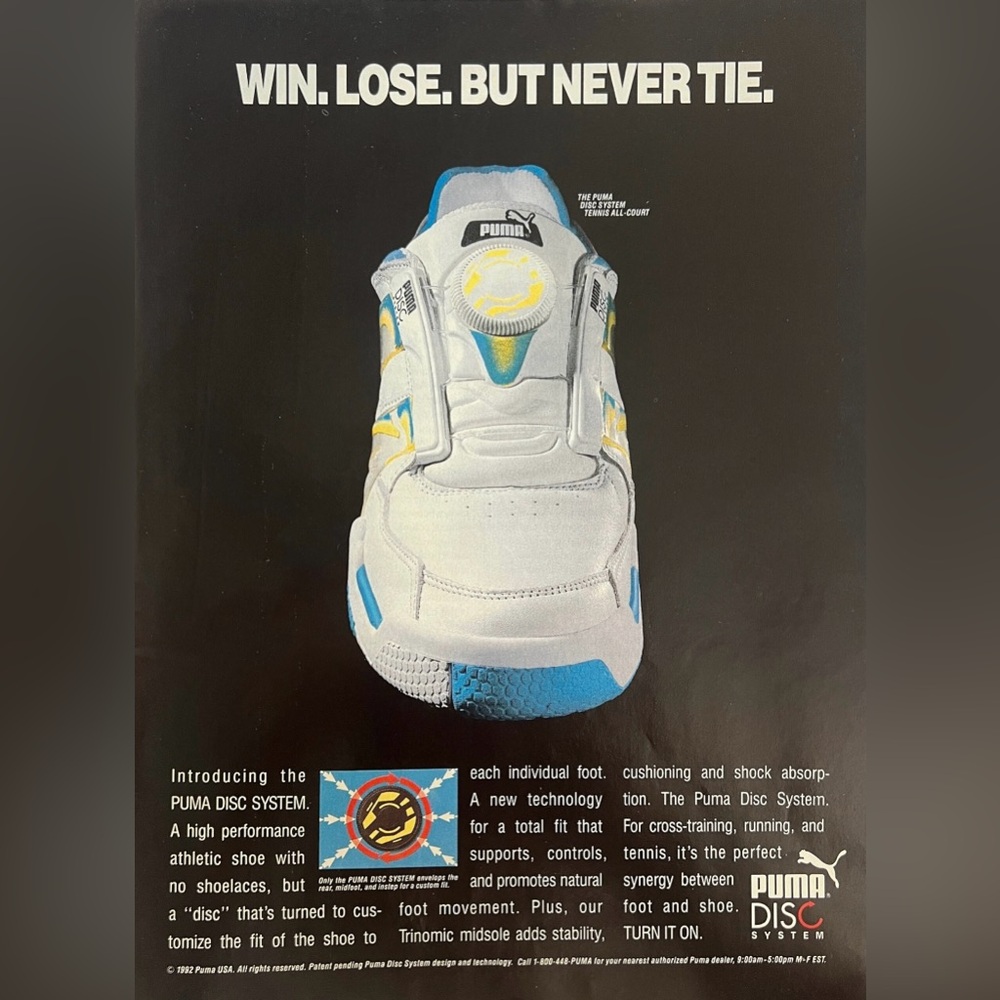 Puma | 1990s Vintage Magazine Advertisement